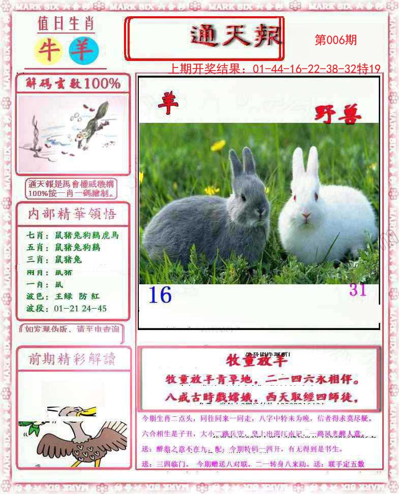 006期小喜通天报[图]