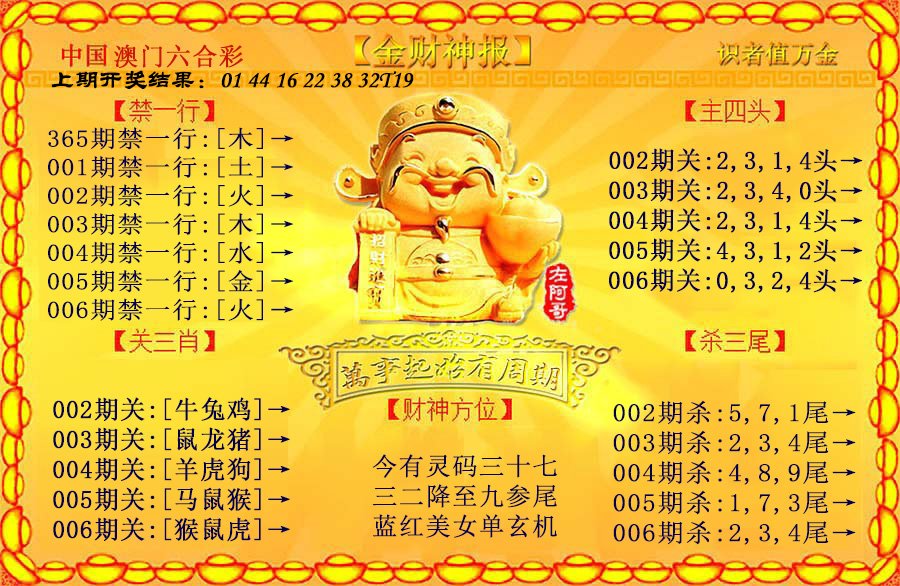 006期金财神[图]