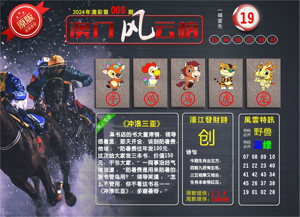 006期澳门风云榜[图]