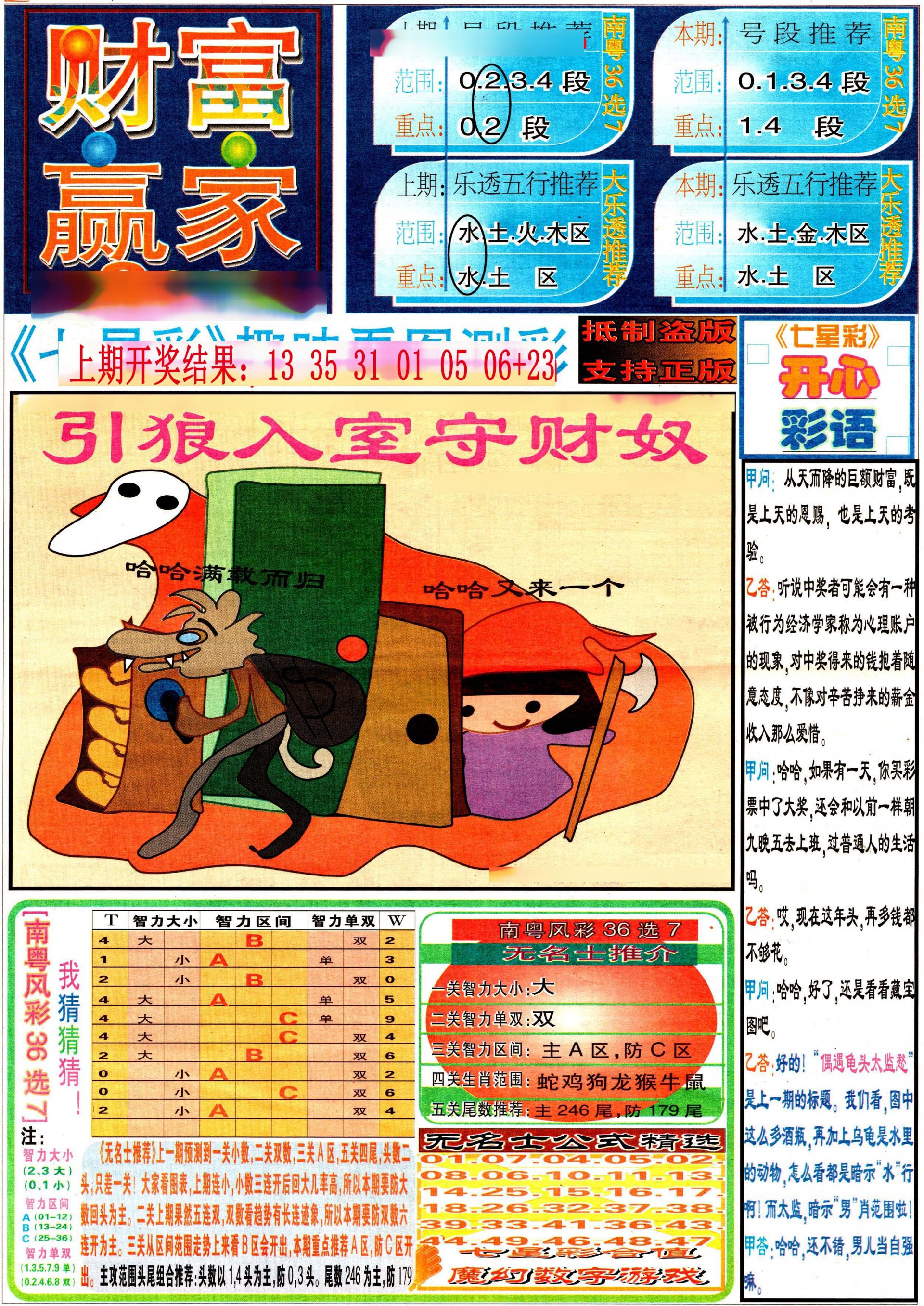 007期七星彩图(高清)[图]