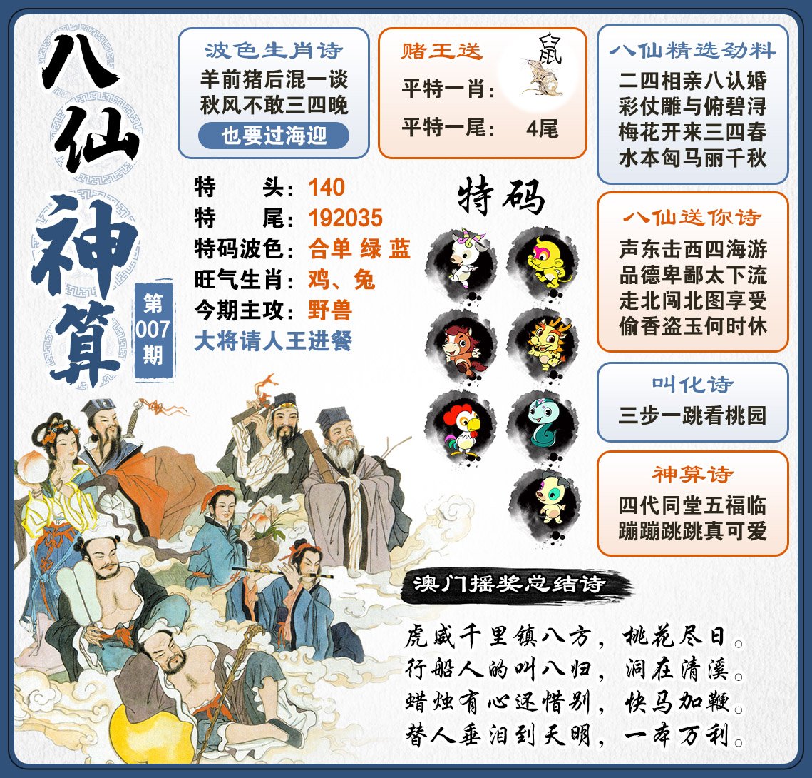 007期八仙神算[图]