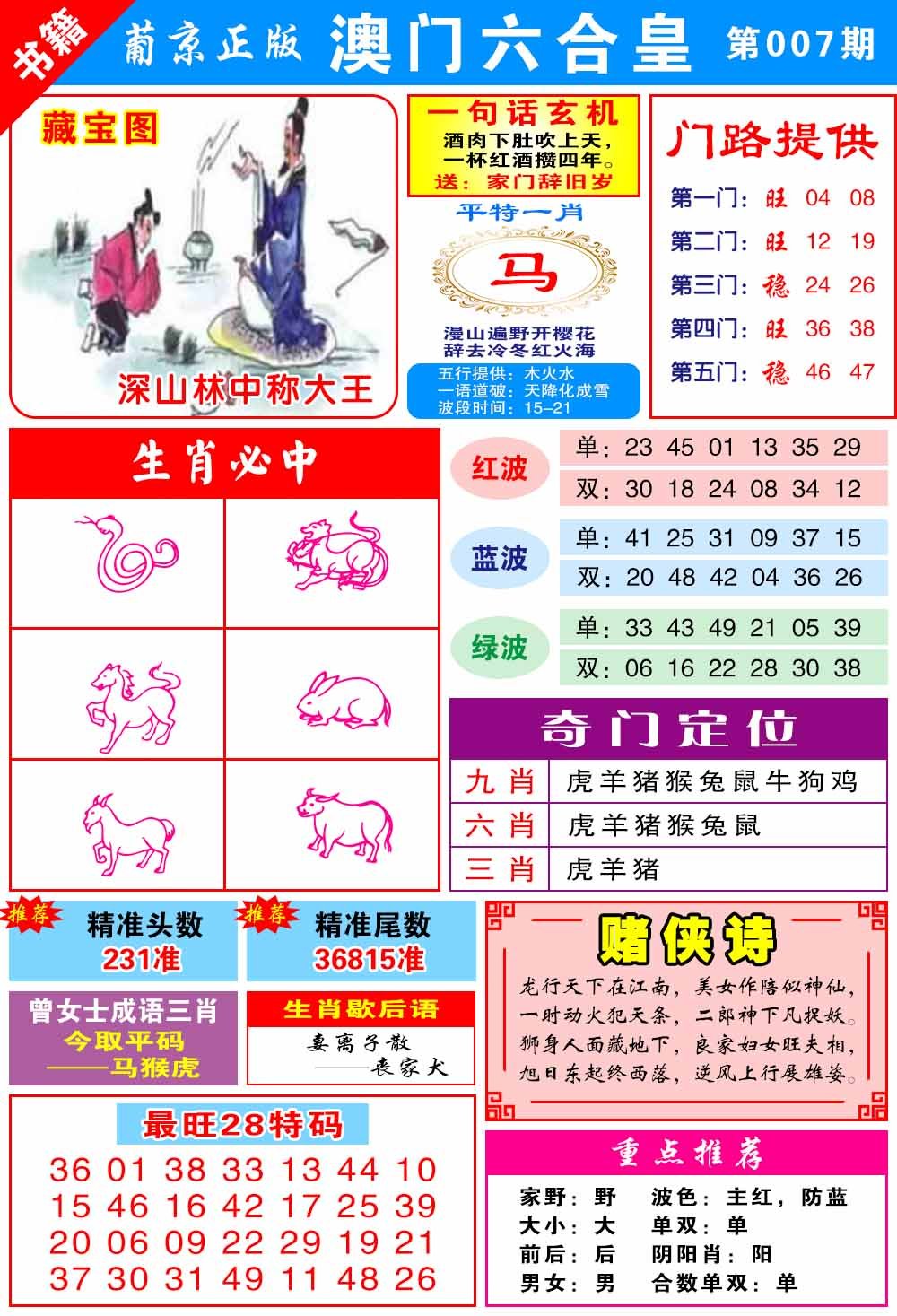 007期澳门六合皇心水[图]