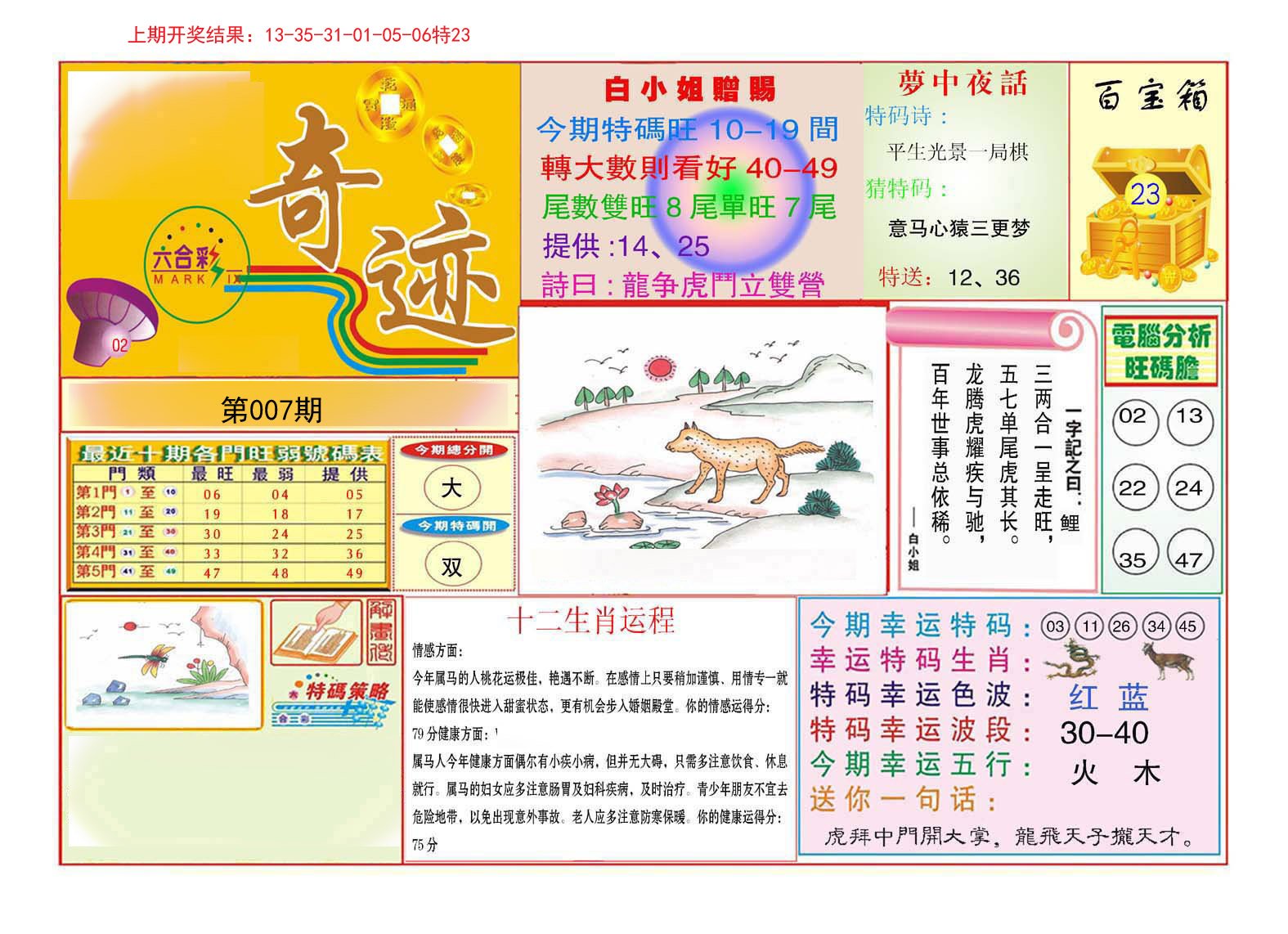 007期九龍奇迹A(推荐)[图]