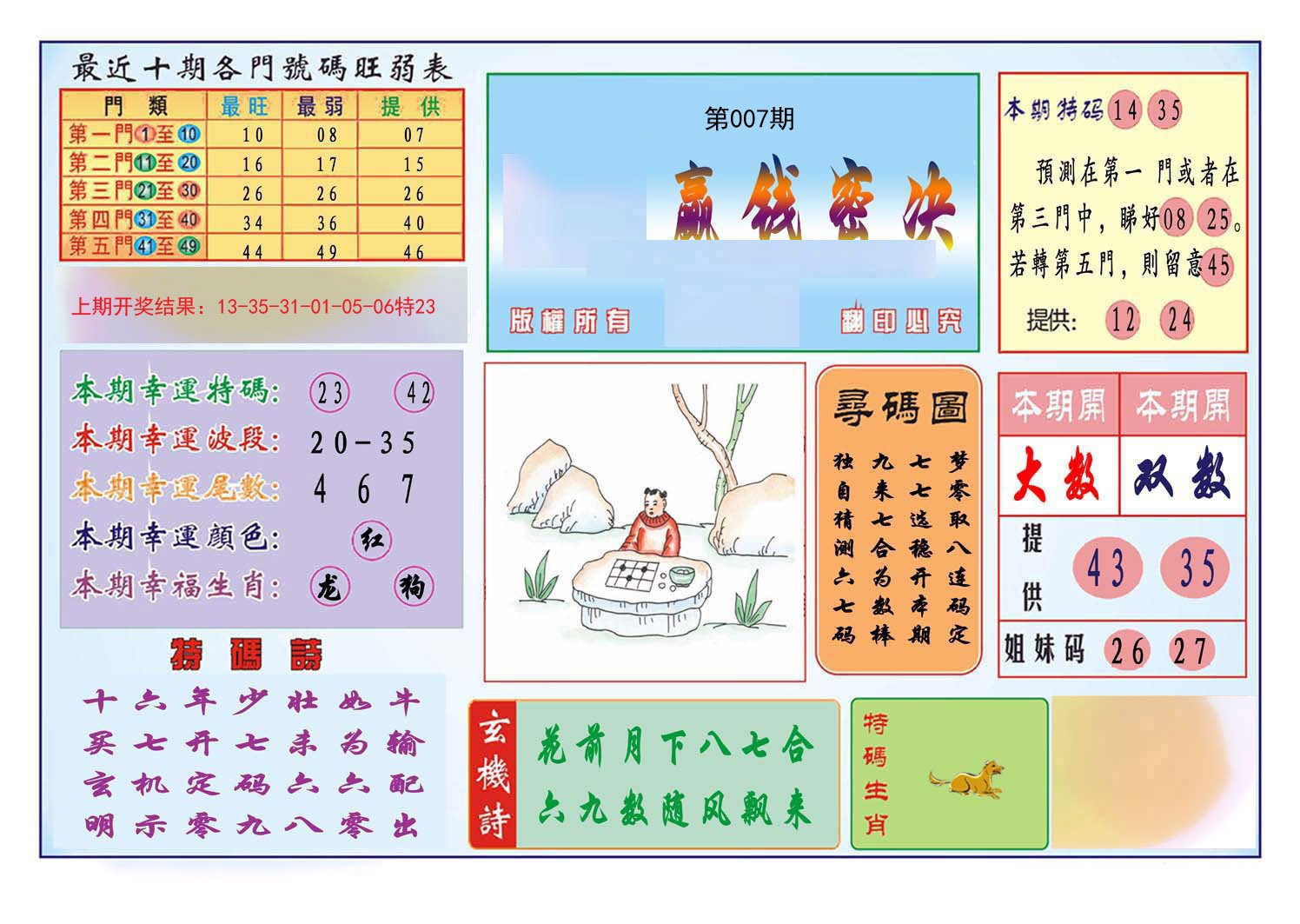 007期九龍赢钱密决(推荐)[图]