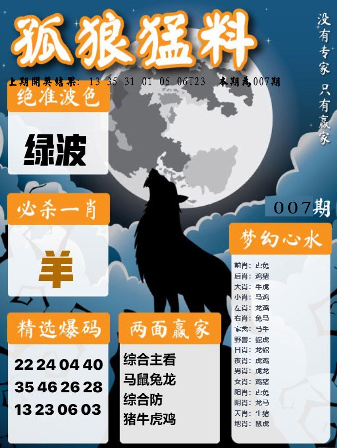 007期孤狼猛料[图]