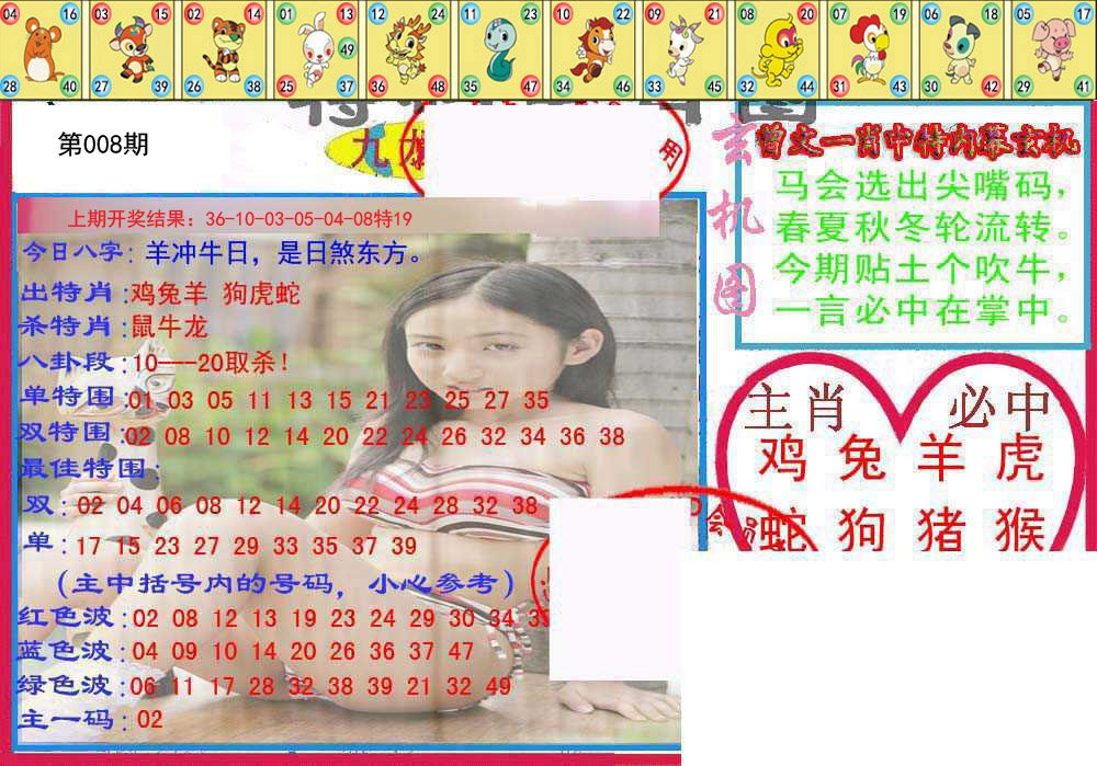 008期特码生肖图[图]