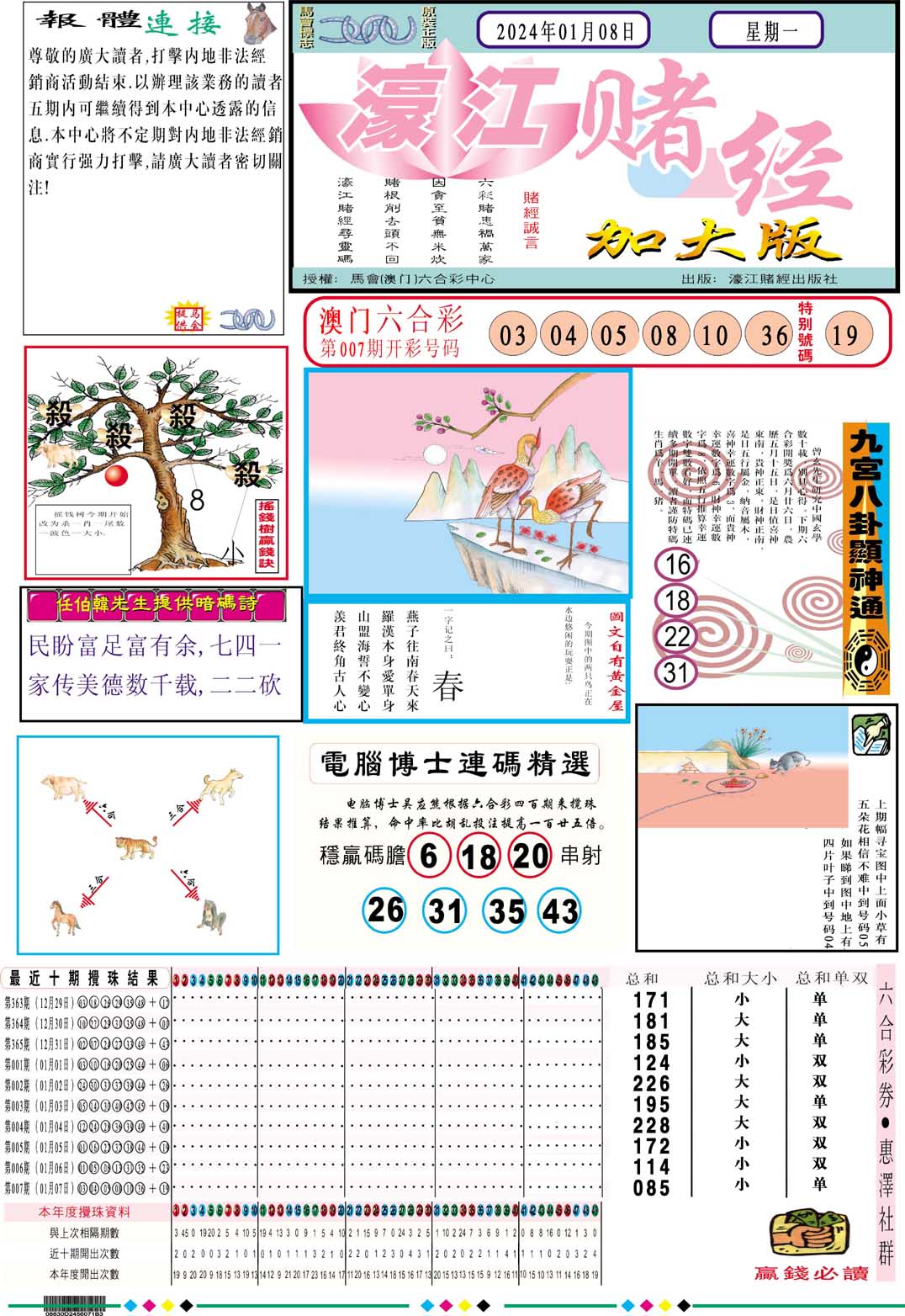 008期濠江赌经A加大版[图]