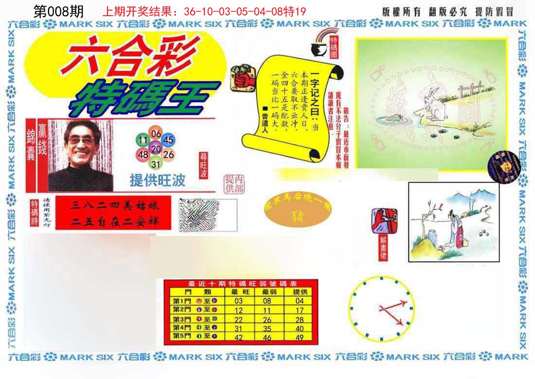 008期特码王(信封)[图]