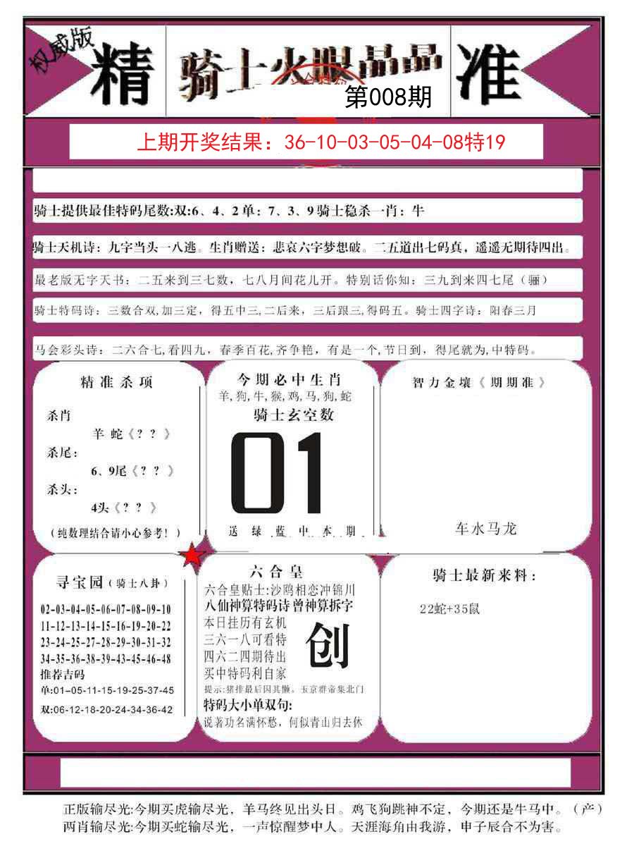 008期骑士火眼晶晶B[图]