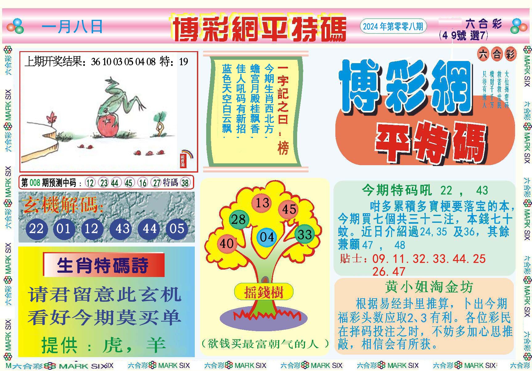 008期博彩网平特报[图]