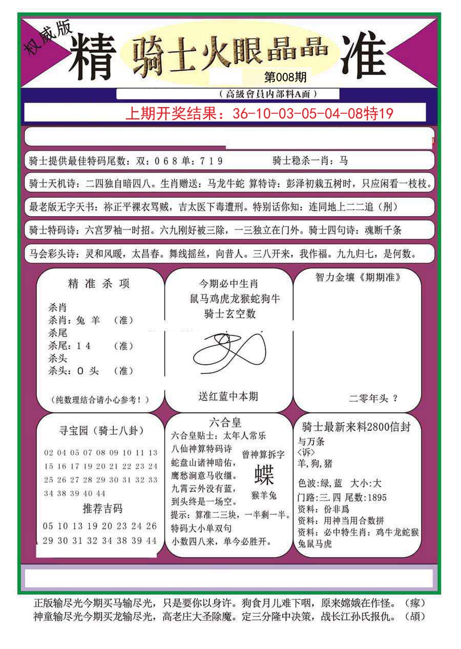 008期骑士火眼晶晶（正）[图]