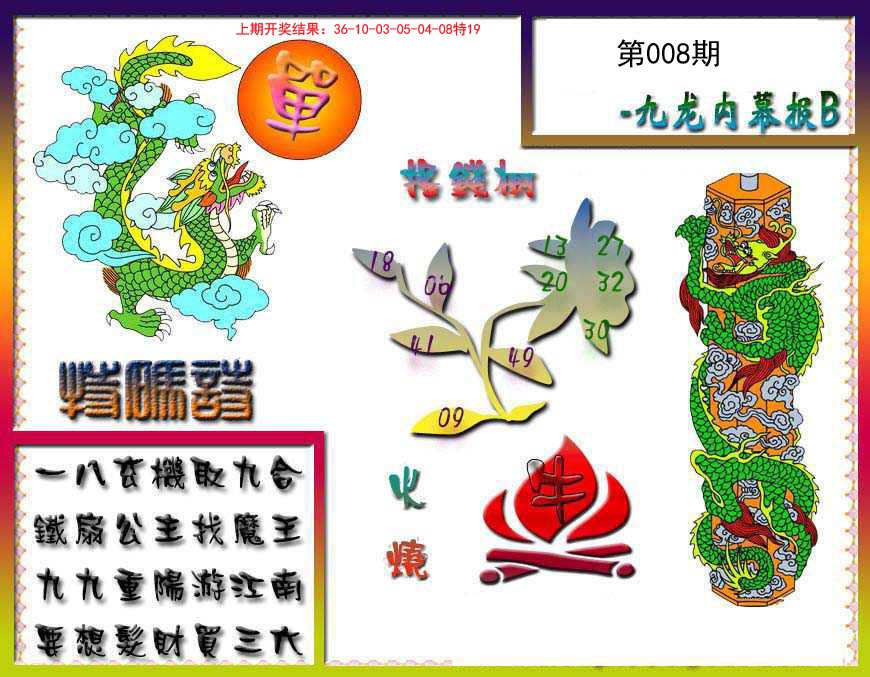 008期九龙内幕特肖图a[图]