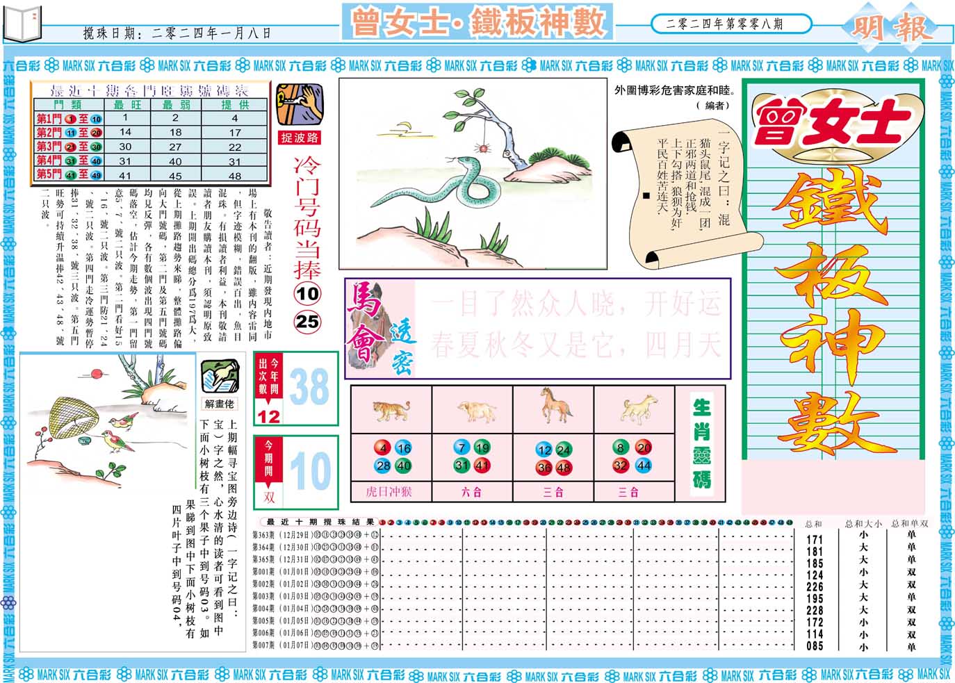 008期曾女士铁板神数A[图]