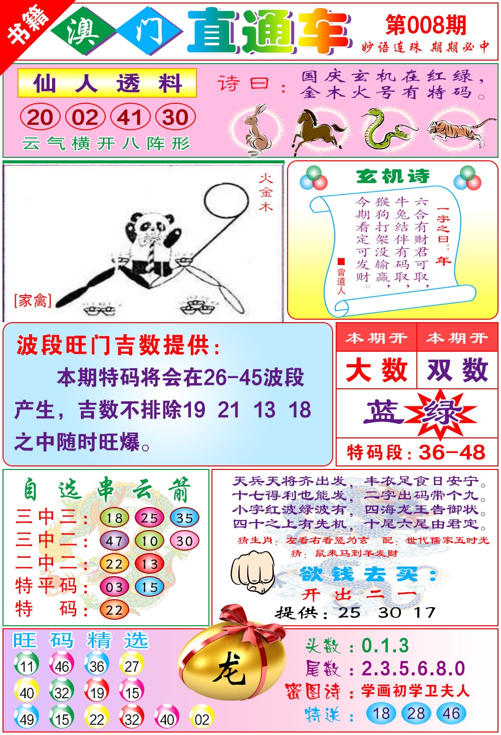 008期白姐直通车[图]