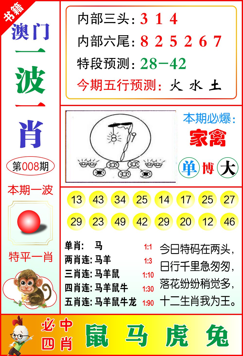 008期澳门一波一肖[图]