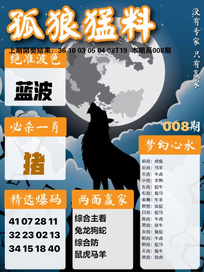 008期孤狼猛料[图]