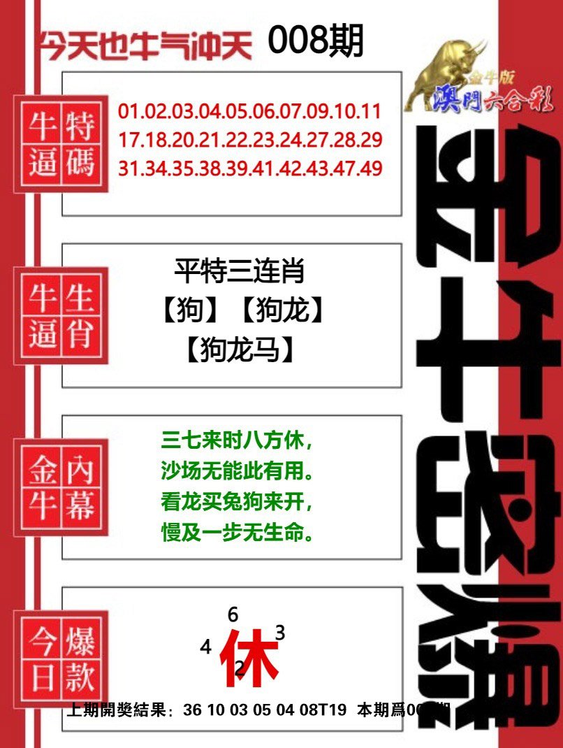 008期金牛密爆[图]
