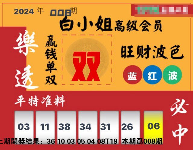 008期白小姐高级会员[图]