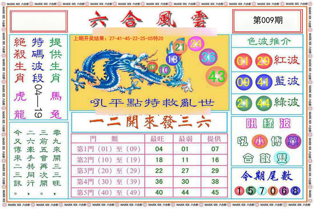 009期六合风云[图]