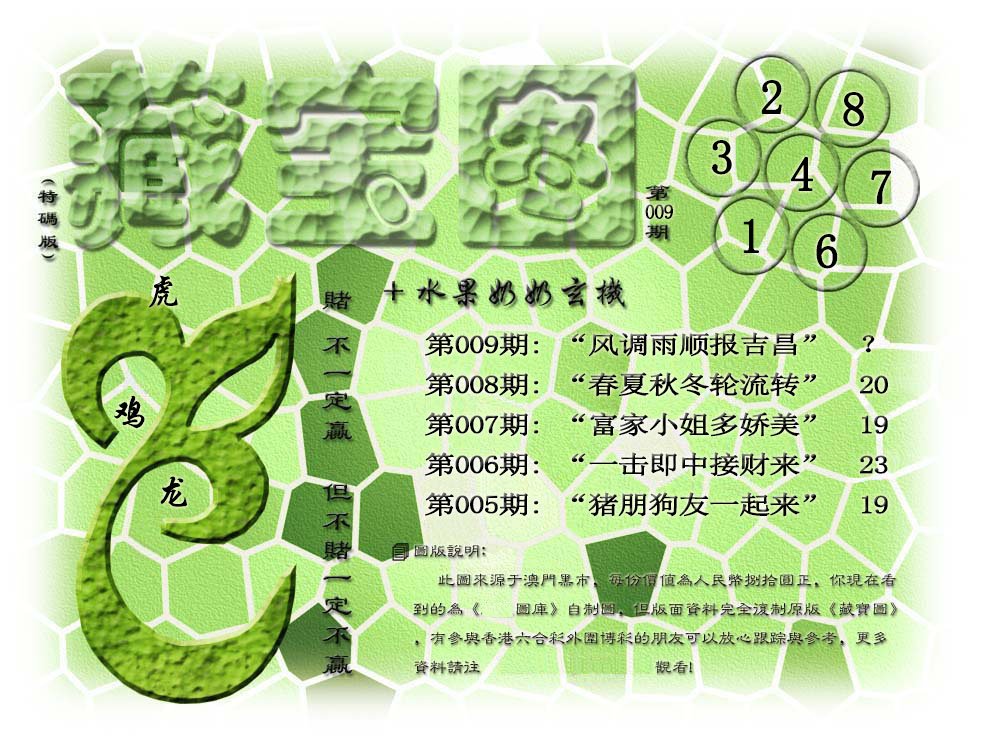 009期(水果奶奶藏宝图)正版[图]