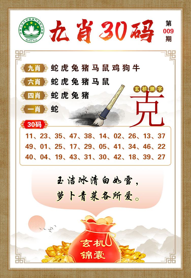 009期九肖30码[图]