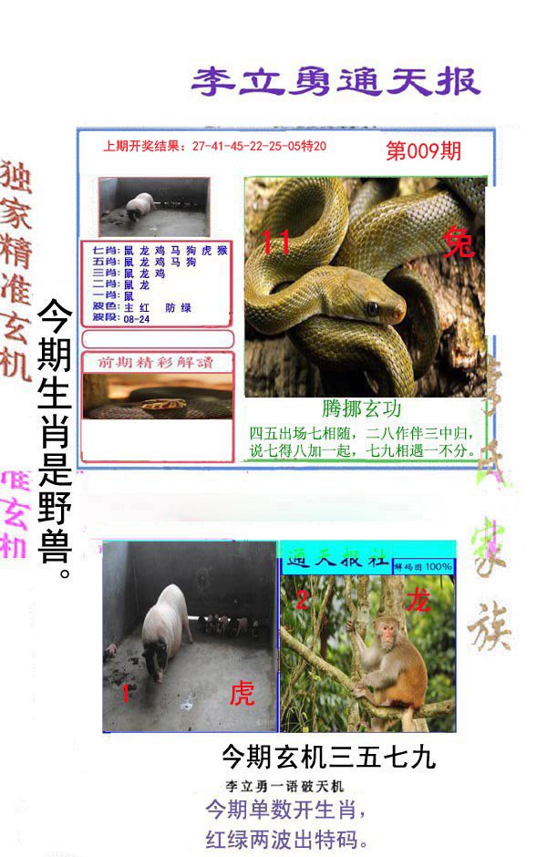 009期李立勇通天报[图]