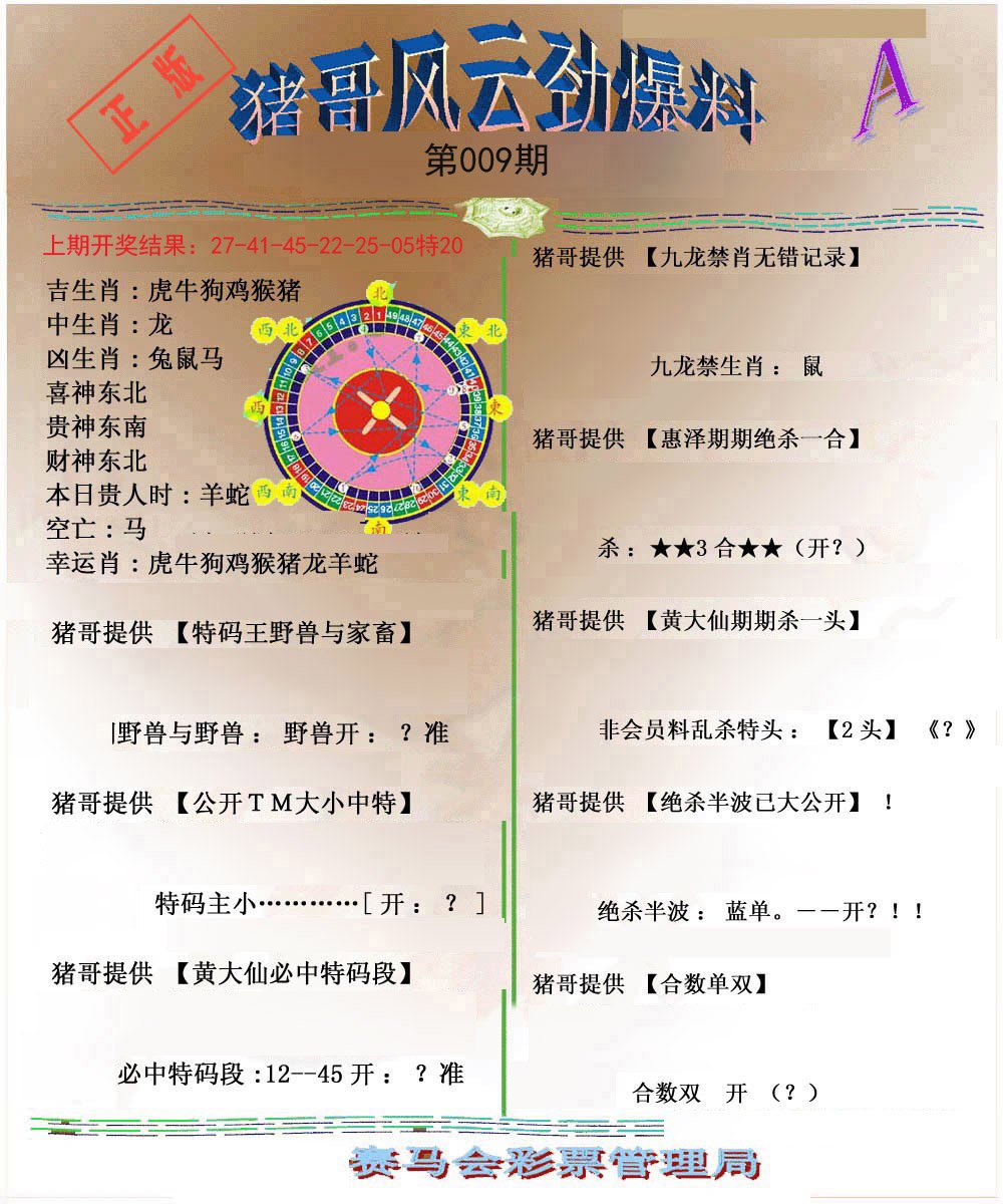 009期猪哥风云劲爆料A[图]