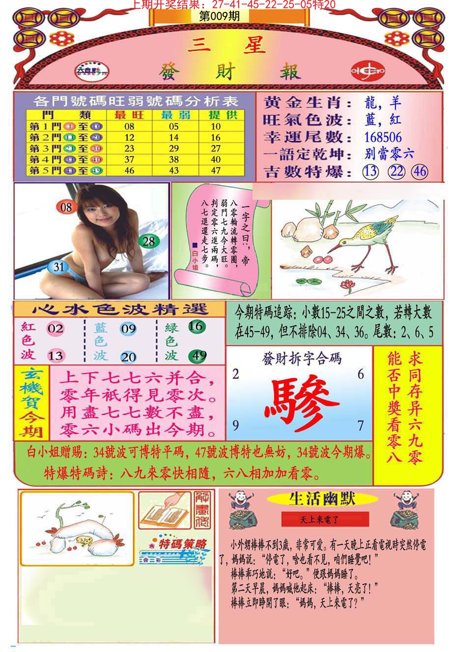 009期三星发财报(推荐)[图]