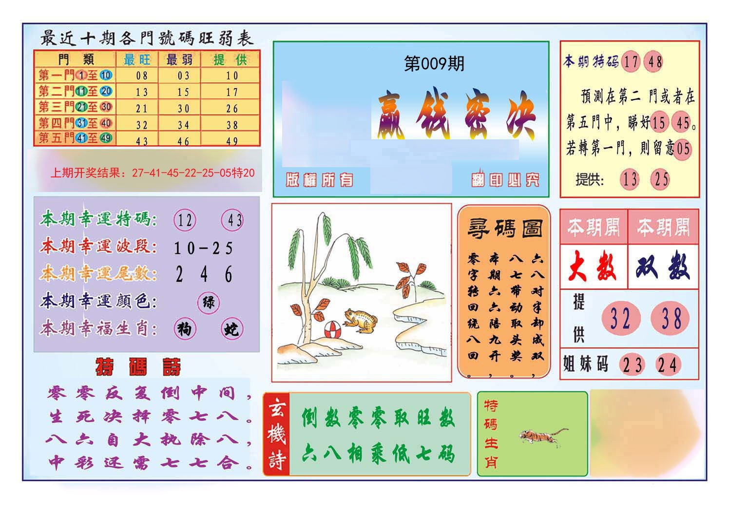 009期九龍赢钱密决(推荐)[图]