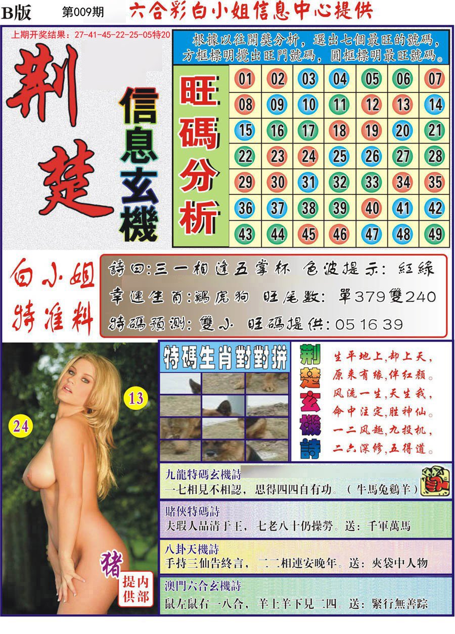 009期荆楚信息玄机B[图]