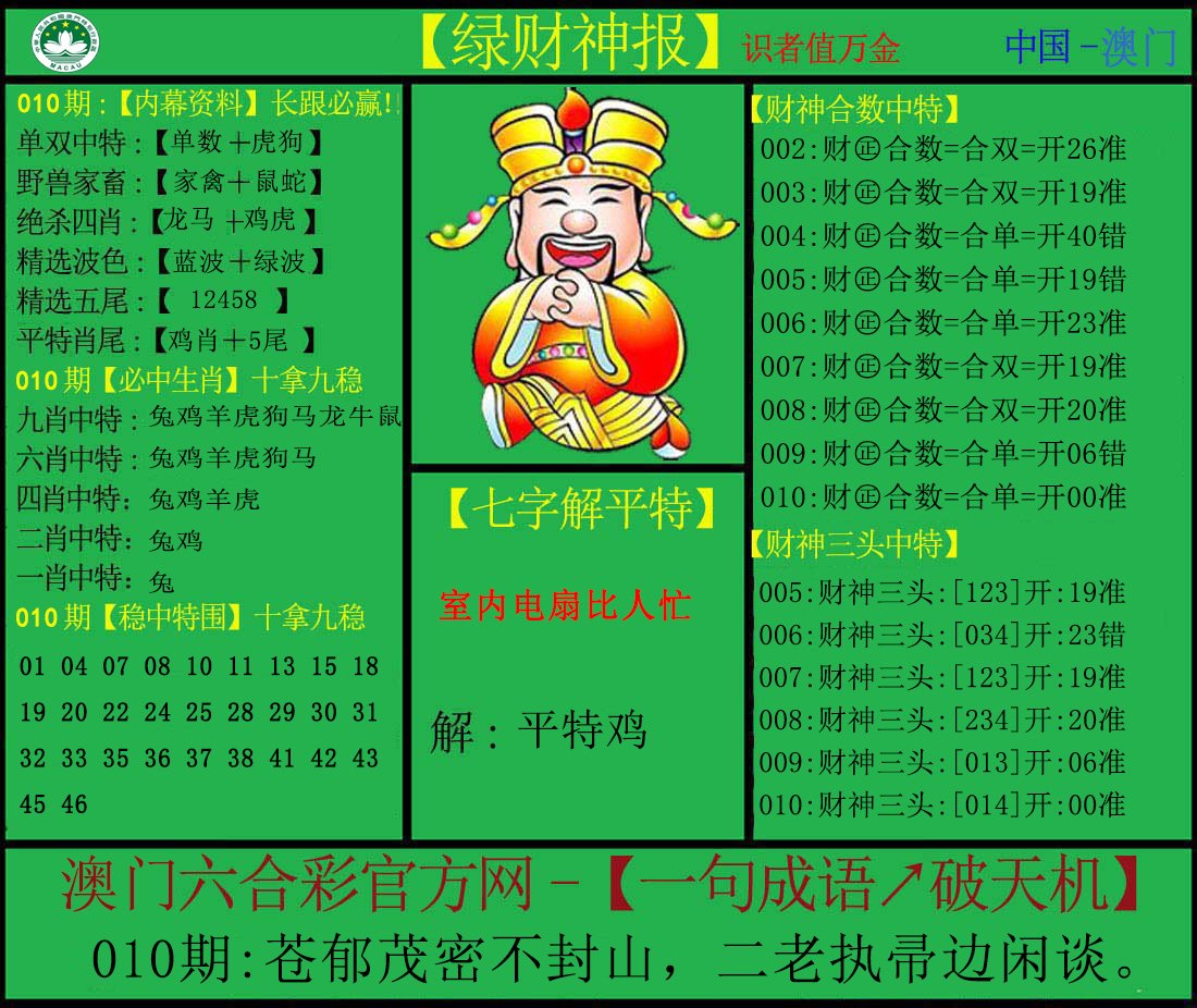 010期绿财神[图]