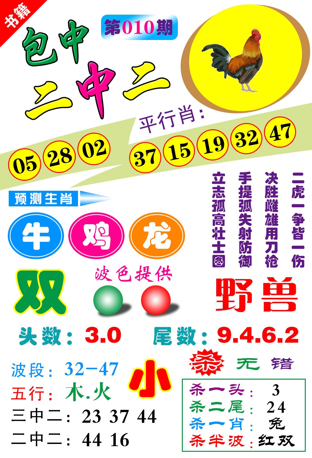 010期澳门预测生肖[图]