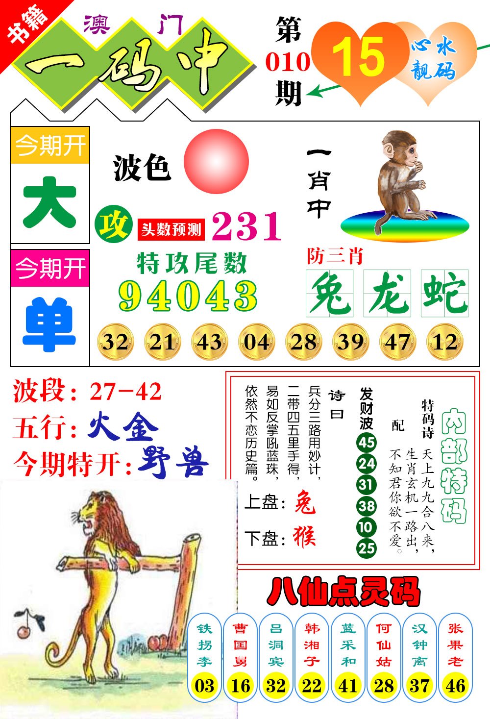 010期澳门发财波[图]