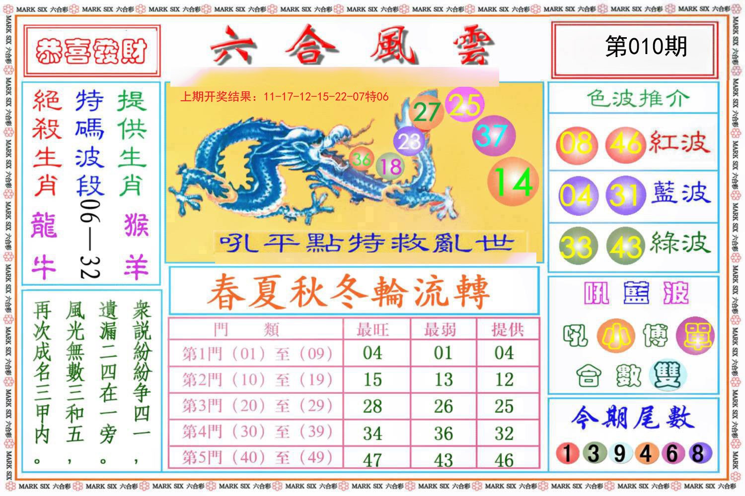 010期六合风云《另版》[图]