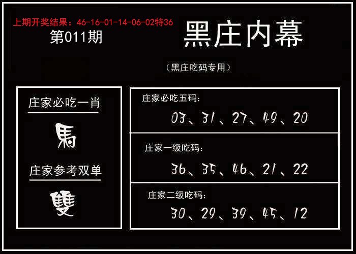 011期黑庄内幕[图]