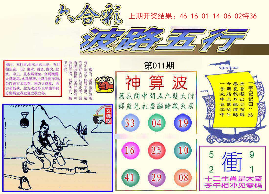 011期波路五行[图]