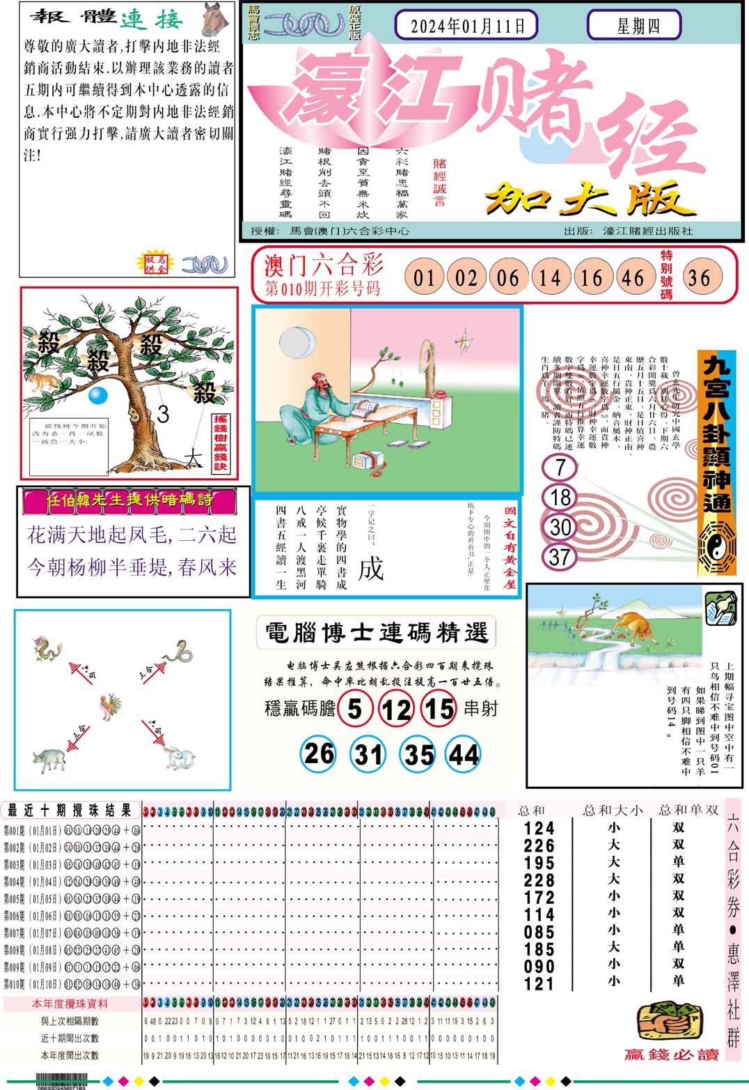 011期濠江赌经A加大版[图]