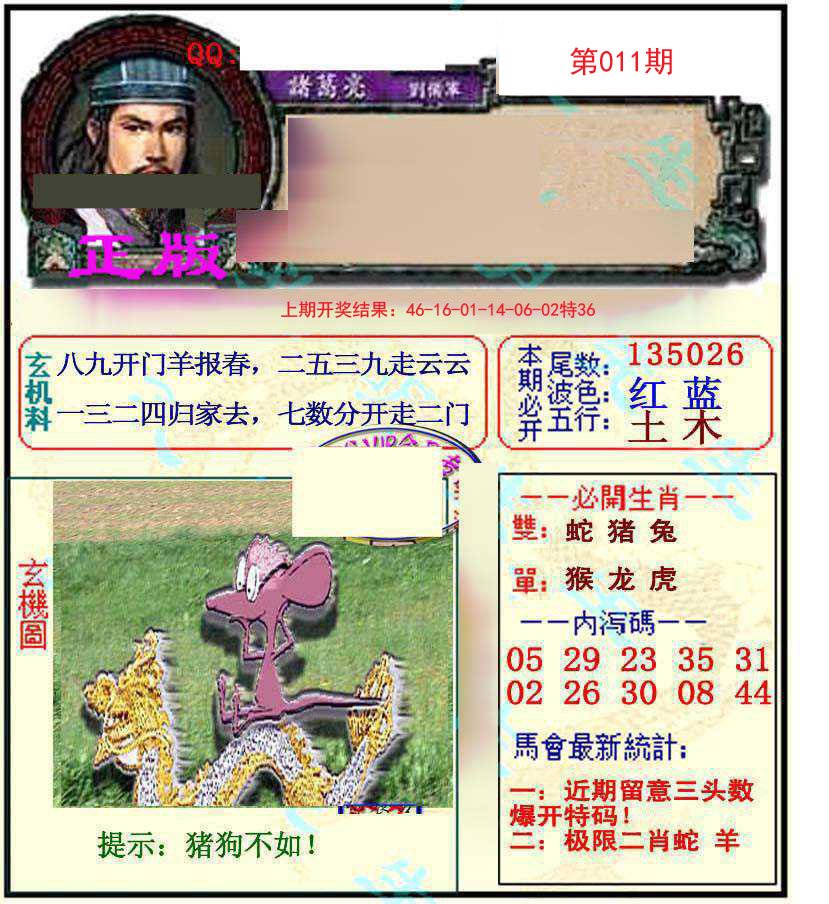 011期正宗孔明[图]