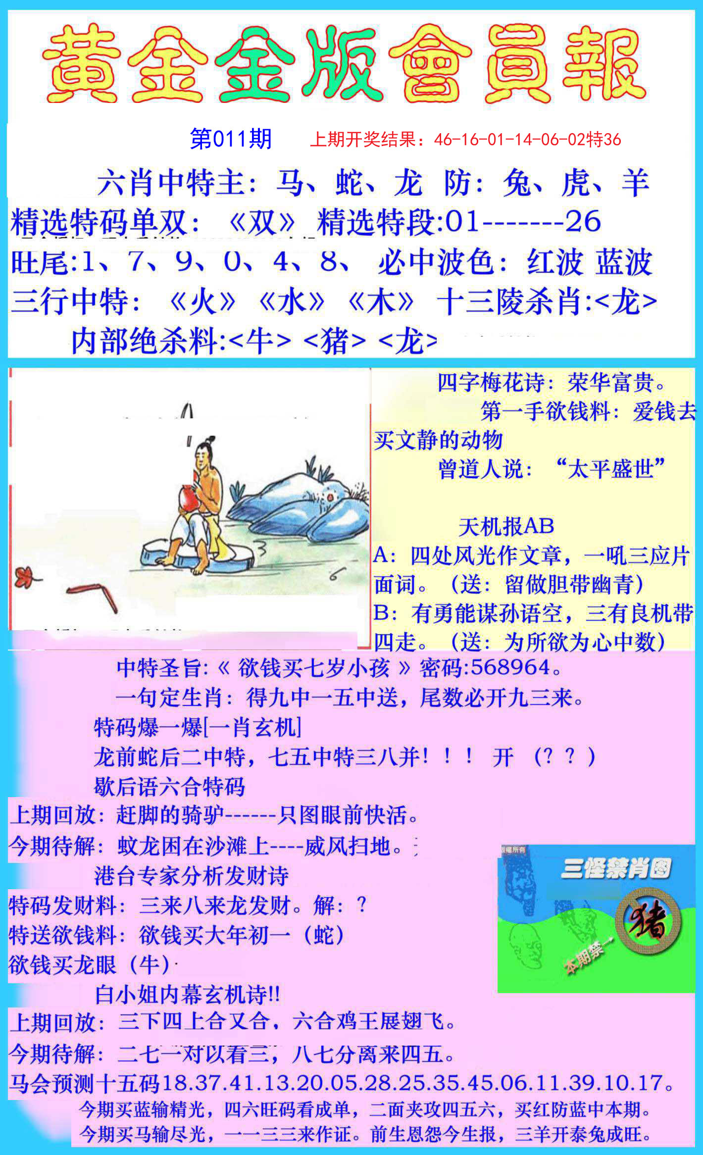 011期黄金金版会员报[图]