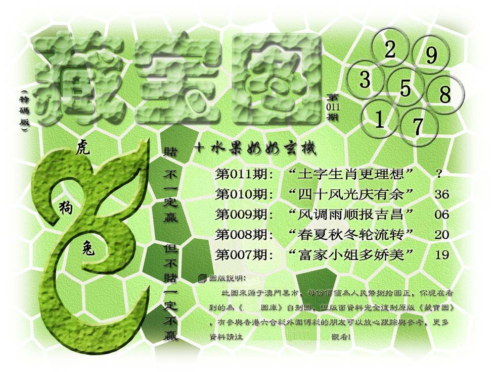 011期(水果奶奶藏宝图)正版[图]