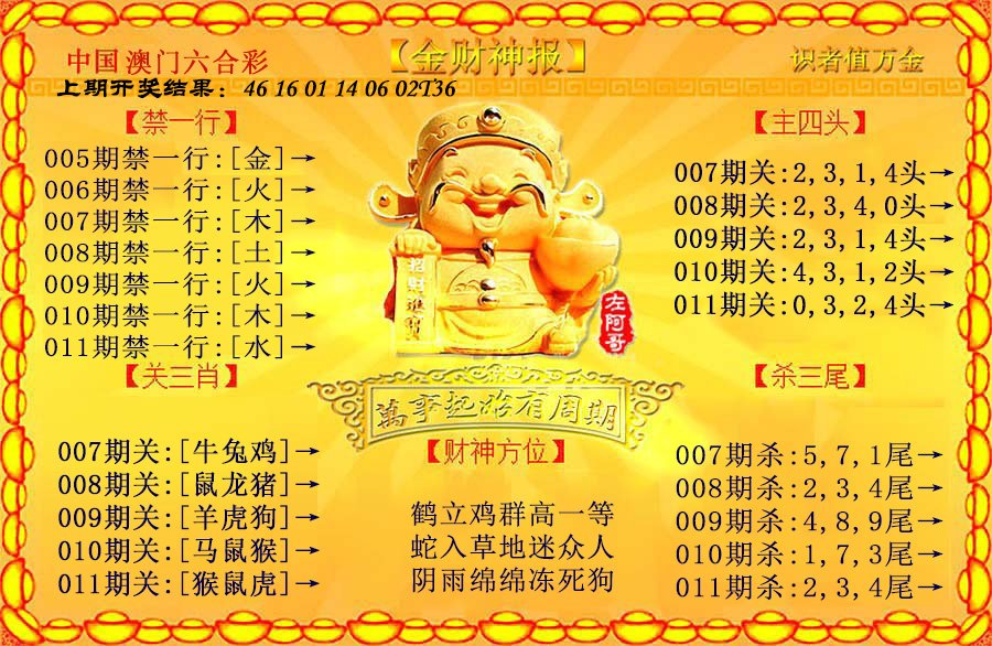 011期金财神[图]