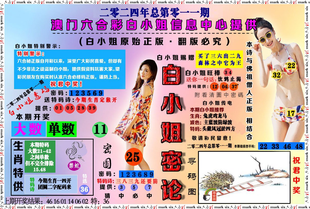 011期白小姐密论[图]