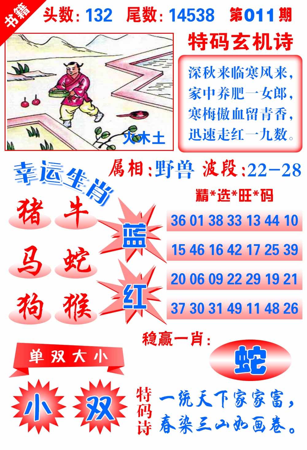 011期澳门铜宝典[图]