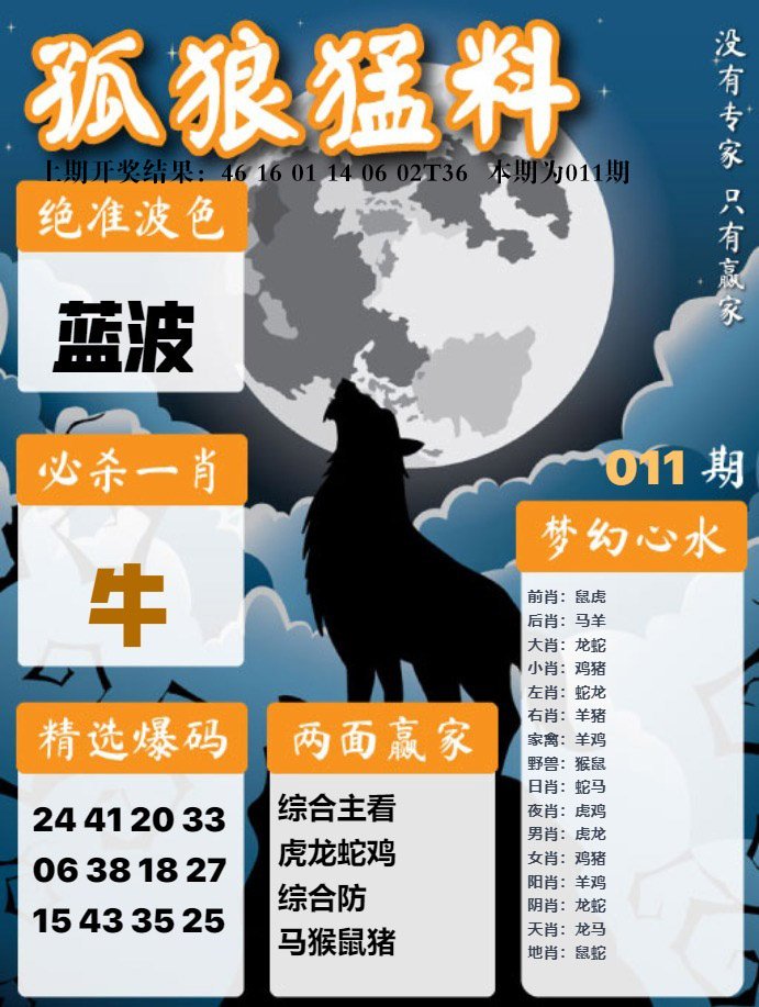 011期孤狼猛料[图]