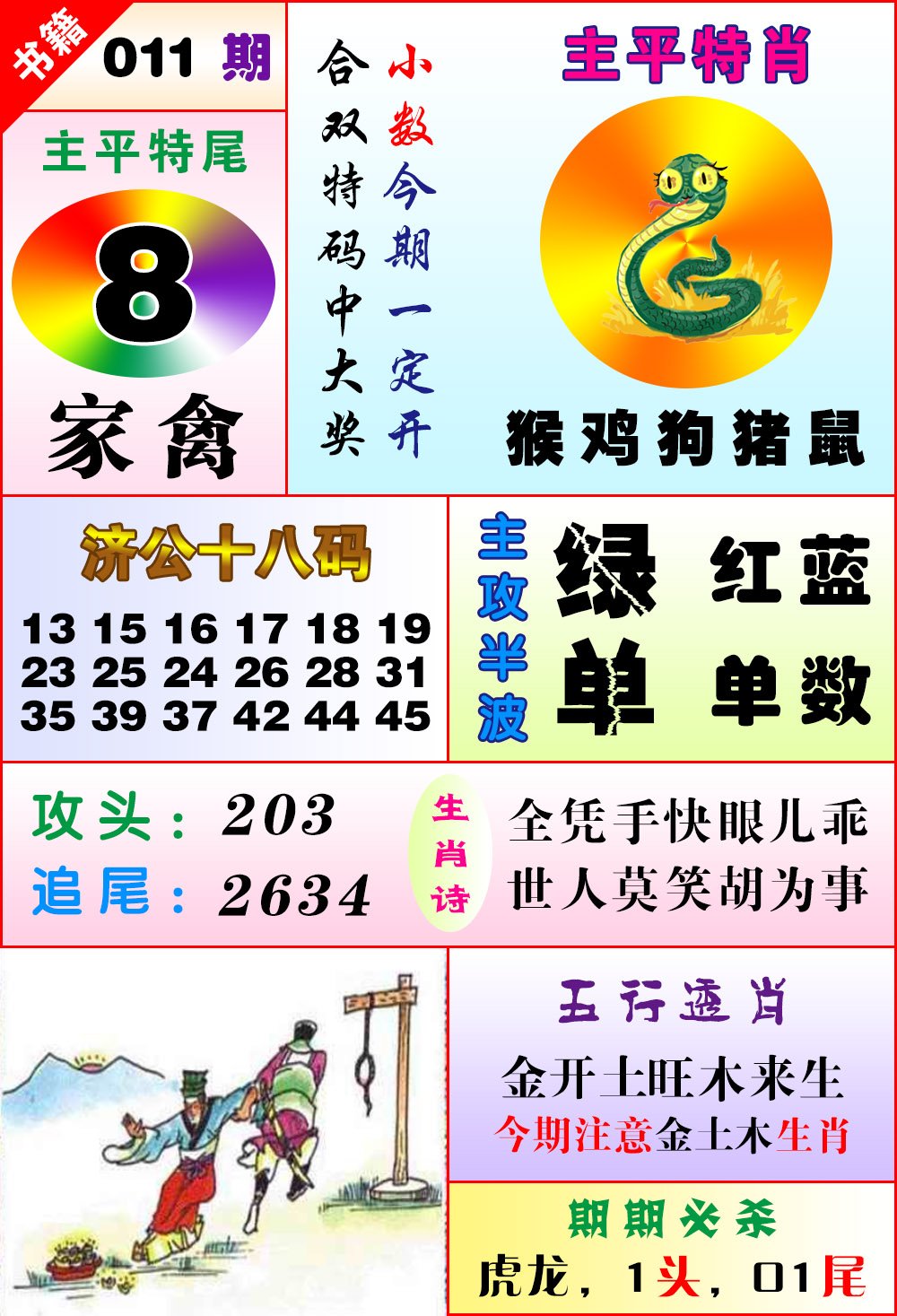 011期澳门狗头铡[图]