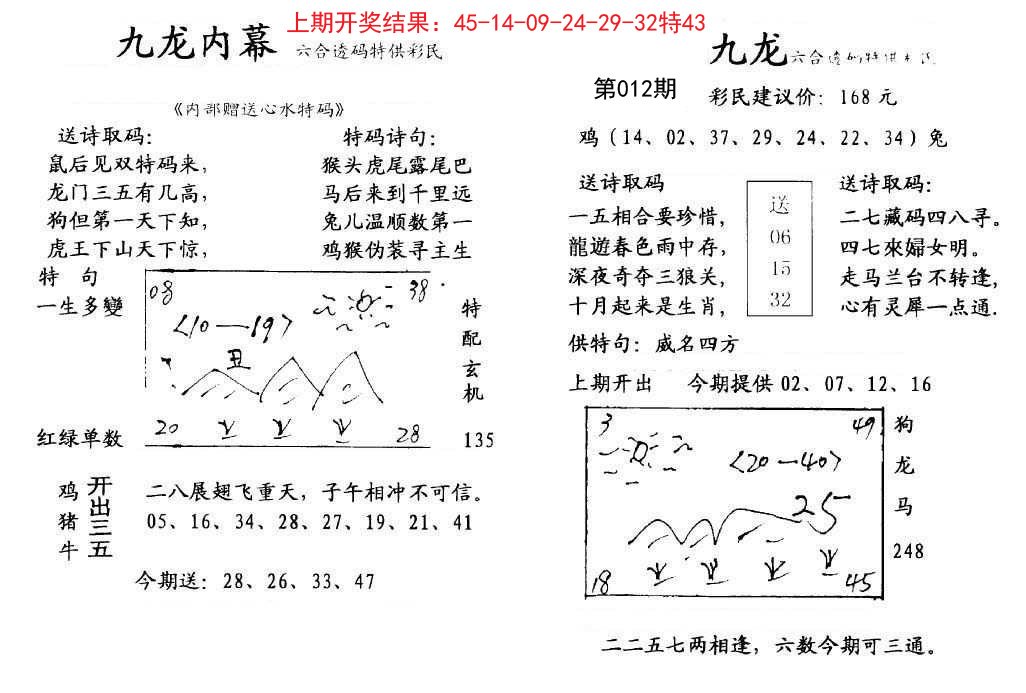 012期九龙内幕[图]