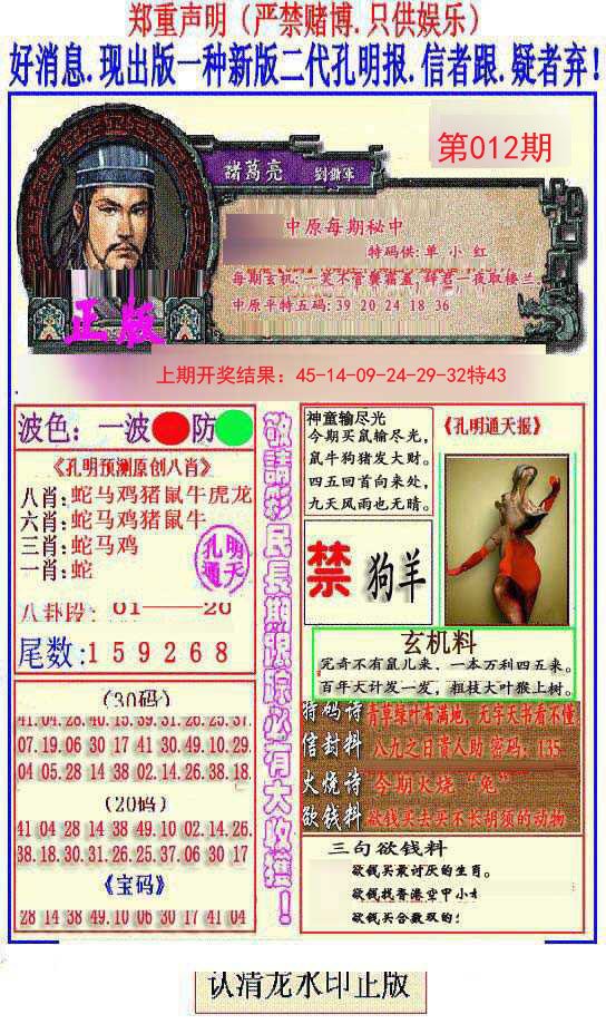 012期另二代孔明报[图]