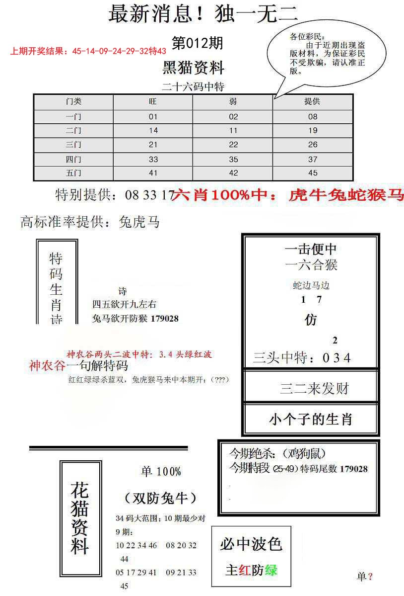 012期独一无二(正)[图]