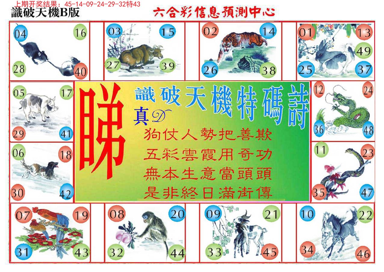 012期识破天机B版[图]