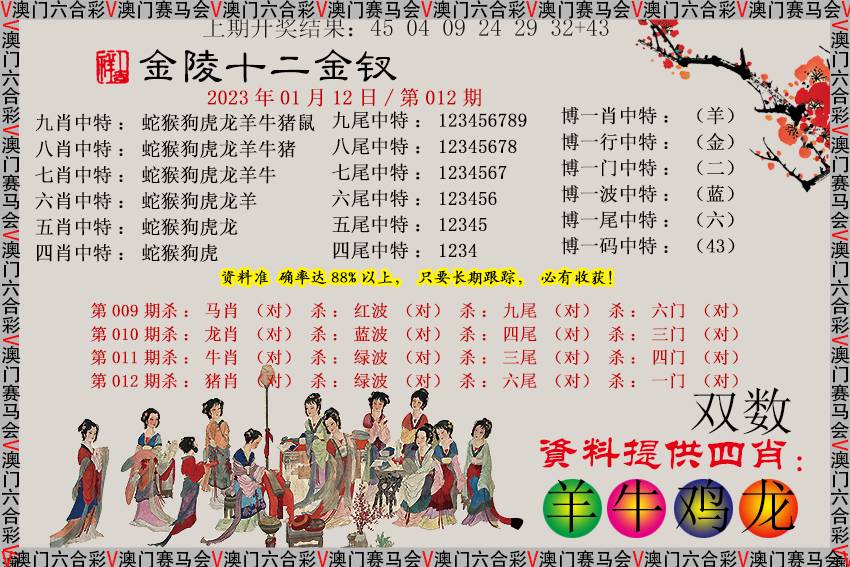 012期金陵十二金钗[图]